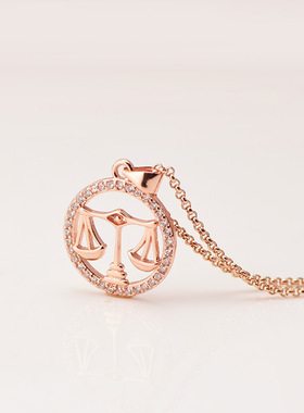 十二星宿天平座项链 外贸星座饰品直供