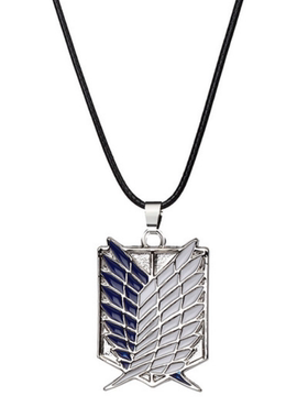 进击的巨人调查兵团团徽标志合金吊坠项链艾伦日系动漫周边饰品