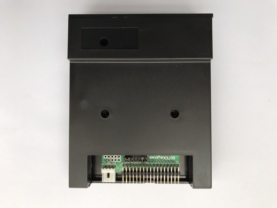 Enhanced version of electronic keyboard emulation supports partitioned floppy drive