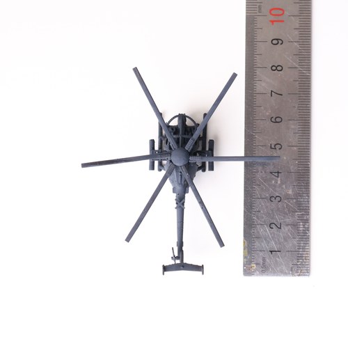 小鸟直升机模型军事模型摆件收藏，3D打印上色成品1/144，AH-6J - 图0
