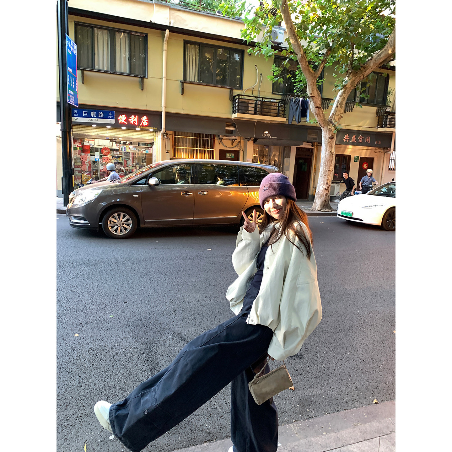 NanaByNana【米兰女郎】糯米白立领PU皮衣夹克女秋季蝙蝠袖外套,淘宝优惠券,粉丝福利购,淘宝优惠卷