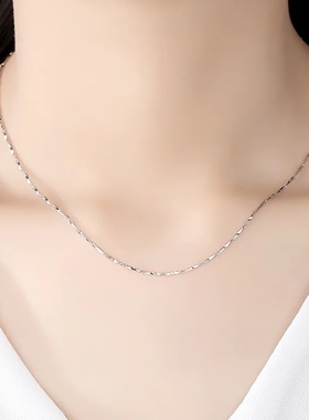 S925银项链女学生银链子