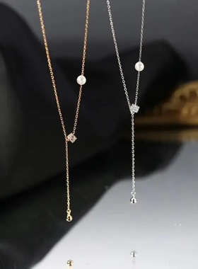 冷淡气质高级感轻奢吊坠锁骨链