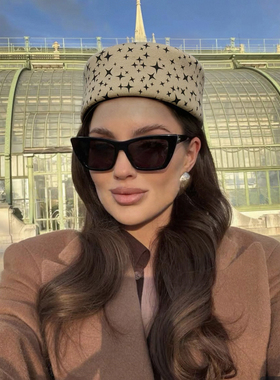秋冬新款羊毛呢盆帽女高级感欧美时尚高端法式赫本风千金小礼帽子