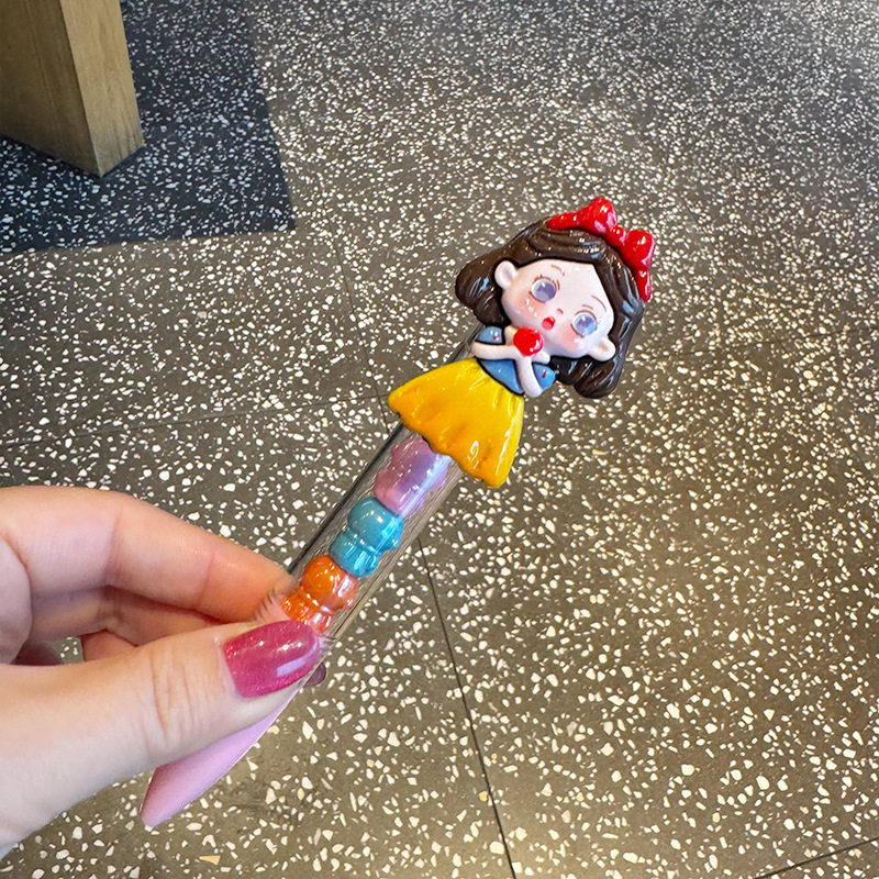 New Internet Celebrity Cute and Fun Princess Moe Pieces Chuanchuanle Blue Ballpoint Pen Cute Student Pen Gift