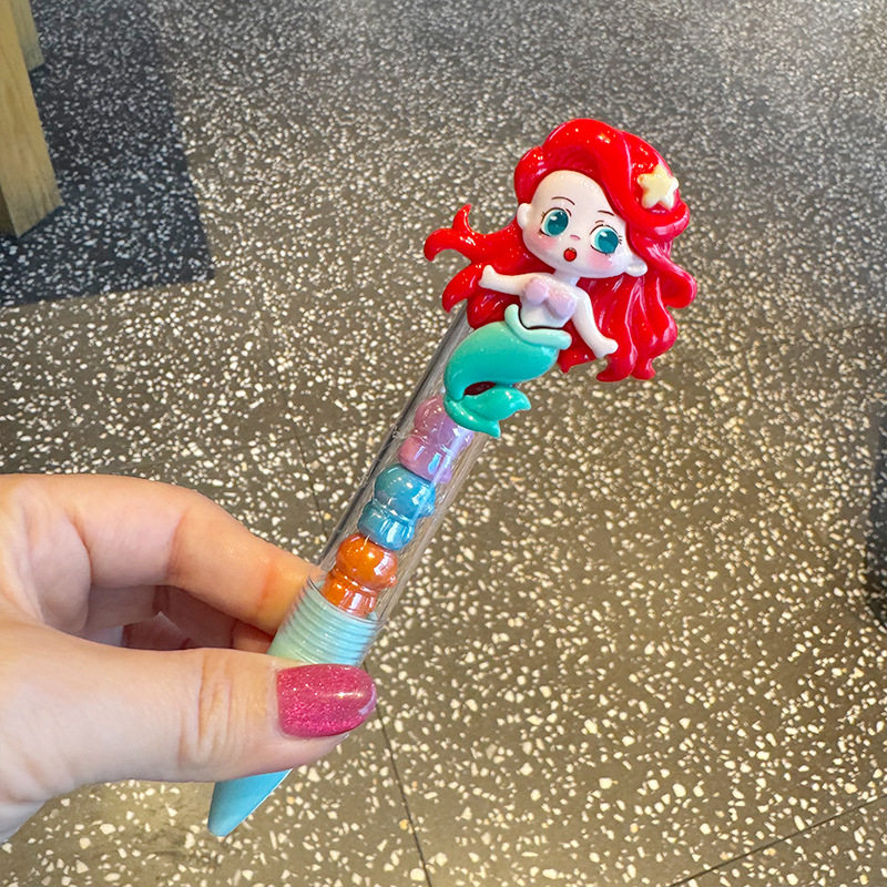 New Internet Celebrity Cute and Fun Princess Moe Pieces Chuanchuanle Blue Ballpoint Pen Cute Student Pen Gift