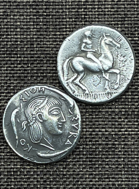 古希腊银币饰品古币吊坠硬币项链