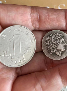 亚历山大雅典娜硬币项链古币吊坠