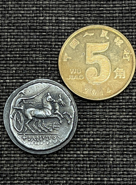 希腊古币饰品纯银硬币项链狮子座