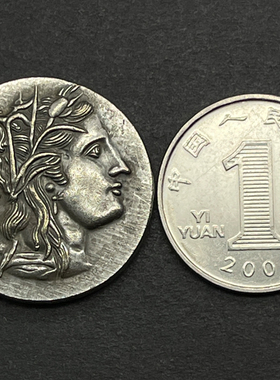 希腊神话饰品青春女神仿古币吊坠