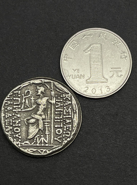 古希腊银币纯银复刻古币硬币项链