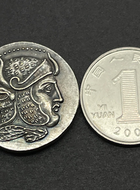 古希腊饰品国王人像吊坠硬币项链