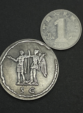 罗马古币项链男硬币吊坠欧美饰品