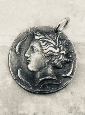 复刻古希腊银币纯银外国希腊神话月亮女神阿尔忒弥斯巨蟹座守护神