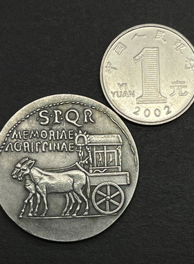 古罗马饰品罗马人的故事硬币吊坠