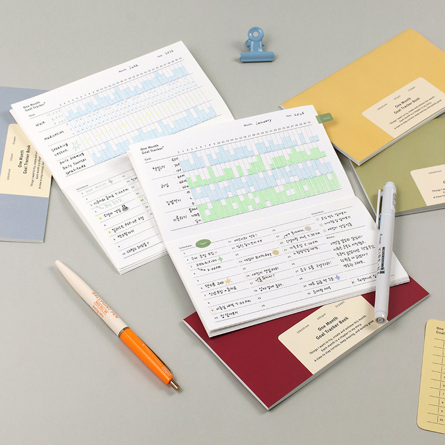 韩国paperian简约横款月计划本13个月日程规划目标打卡本轻巧便携,淘宝优惠券,粉丝福利购,淘宝优惠卷