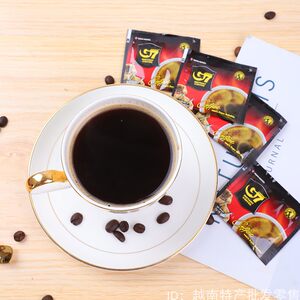 越南正品G7纯咖啡速溶纯无蔗糖浓缩冷萃美式黑咖啡100包健身学生