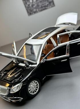 迈巴赫S600仿真车模型收藏摆件