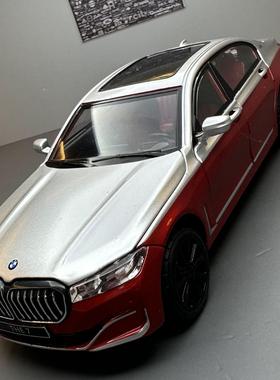 仿真宝马760Li合金车模桌面摆件