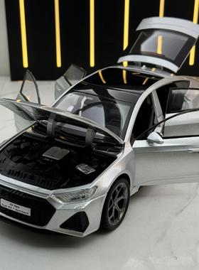 仿真奥迪RS7合金车模型摆件收藏