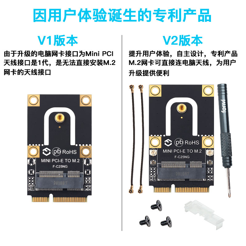 Fenvi F-C25NG 笔记本mini pcie接口升级Intel AX200无线网卡 - 图0