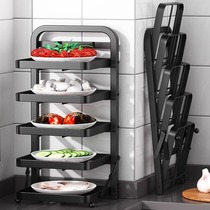 Kitchen Multifunction Dish Tray Multilayer Containing Dish Home Hot Pot Preparation Dish Tray Vegetable Dish tray Divine Instrumental Shelving