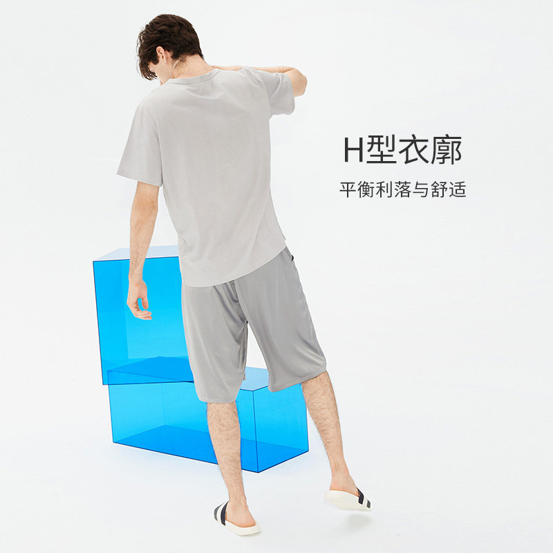淳度夏短袖短裤休闲可外穿男士睡衣 淳度服饰睡衣/家居服套装