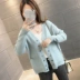 Áo len nữ mùa đông cách tân áo len ngắn 2019 Áo len nữ mùa xuân và mùa thu siêu lửa cec - Cardigan Cardigan