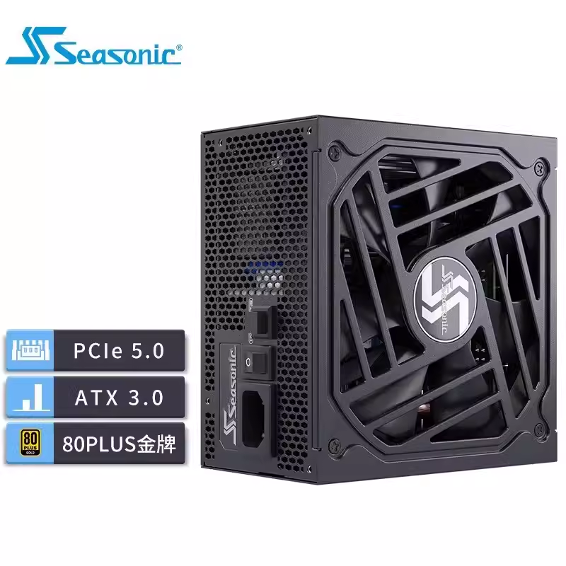 海韵 FOCUS GX650/750W/850W/1000W ATX3.0台式机金牌全模组电源-图0