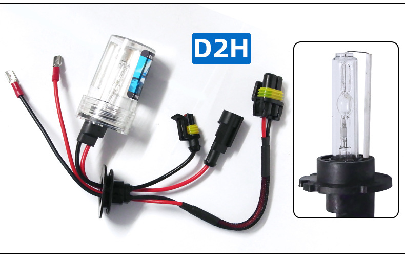 55W高亮度D2H氙气灯泡HID远近光大灯海5GTR透镜Q5专用疝氙气灯泡-图0