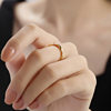 Ming brand jewelry ring of time and space gold ring