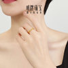 Ming brand jewelry multi-gold gold ring, pure gold, broken gold and copper coins, live mouth women's ring AFM0407