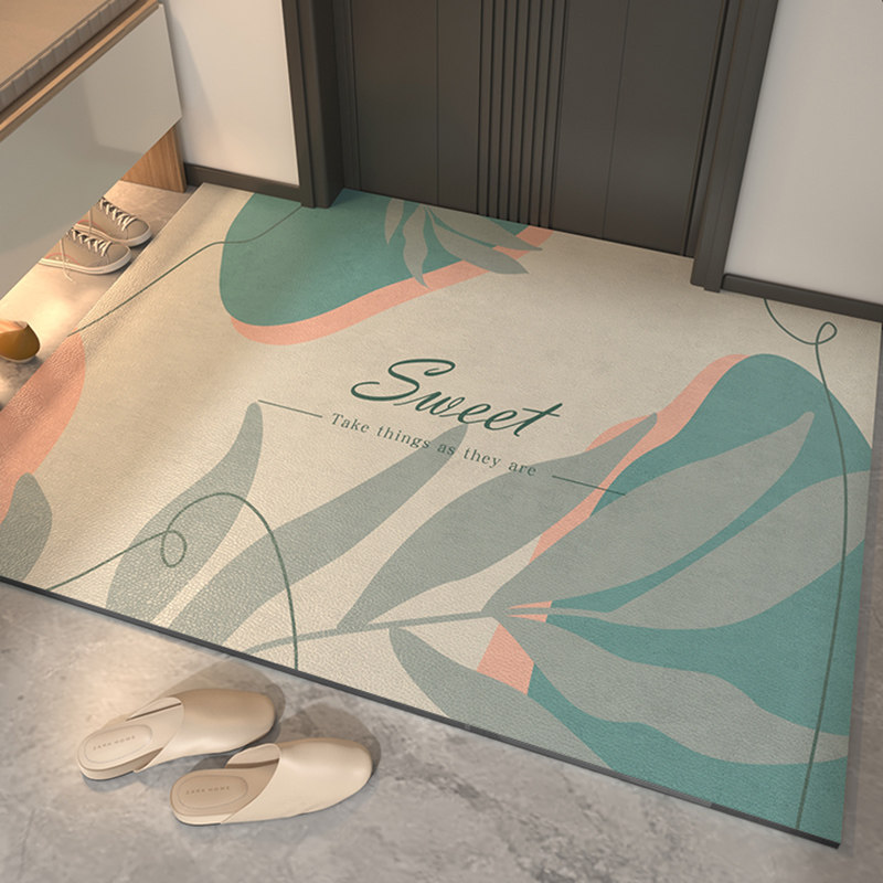 2025新高级感入户门皮革地垫免洗耐脏门口pvc可裁剪防滑家用脚垫,淘宝优惠券,粉丝福利购,淘宝优惠卷