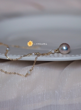 极光冰糖巴洛克珍珠项链女轻奢小众高级感吊坠锁骨颈链礼物可水洗