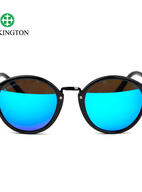 墨镜复古风圆框偏光玻璃太阳眼镜