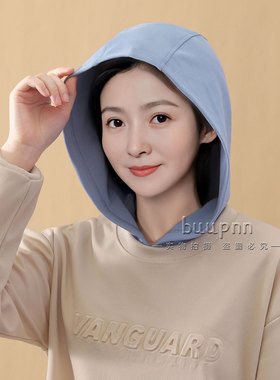连帽女士假领子内搭卫衣帽
