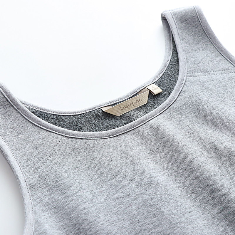 加绒背心女中老年秋冬季带胸垫防凸点免穿文胸加厚保暖内衣老太太,淘宝优惠券,粉丝福利购,淘宝优惠卷