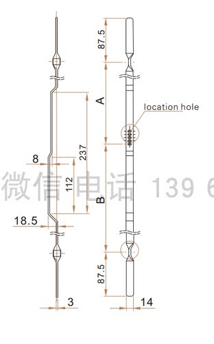LG016-1按用户要求定做锁杆 威图柜锁杆 生久同款拉杆 - 图2