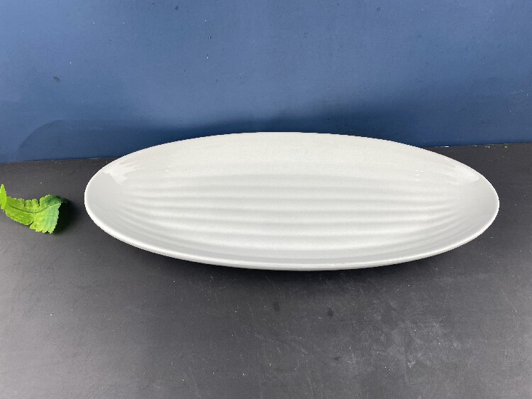 141618英寸陶瓷白菜盘椭圆盘通用超大形饭店鱼盘酒楼鱼盘商用菜盘,淘宝优惠券,粉丝福利购,淘宝优惠卷
