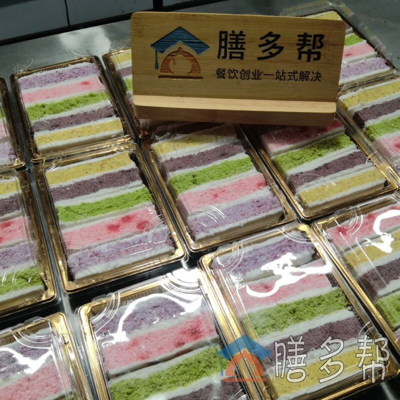 芡实糕技术配方教程紫米芡实糕配方桂花芡实糕做法绵绵糕小吃技术