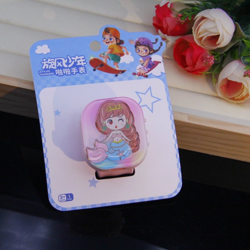 美人鱼儿童手表啪啪圈玩具装饰品平贴手环女童公主拍拍圈卡通女孩,淘宝优惠券,粉丝福利购,淘宝优惠卷