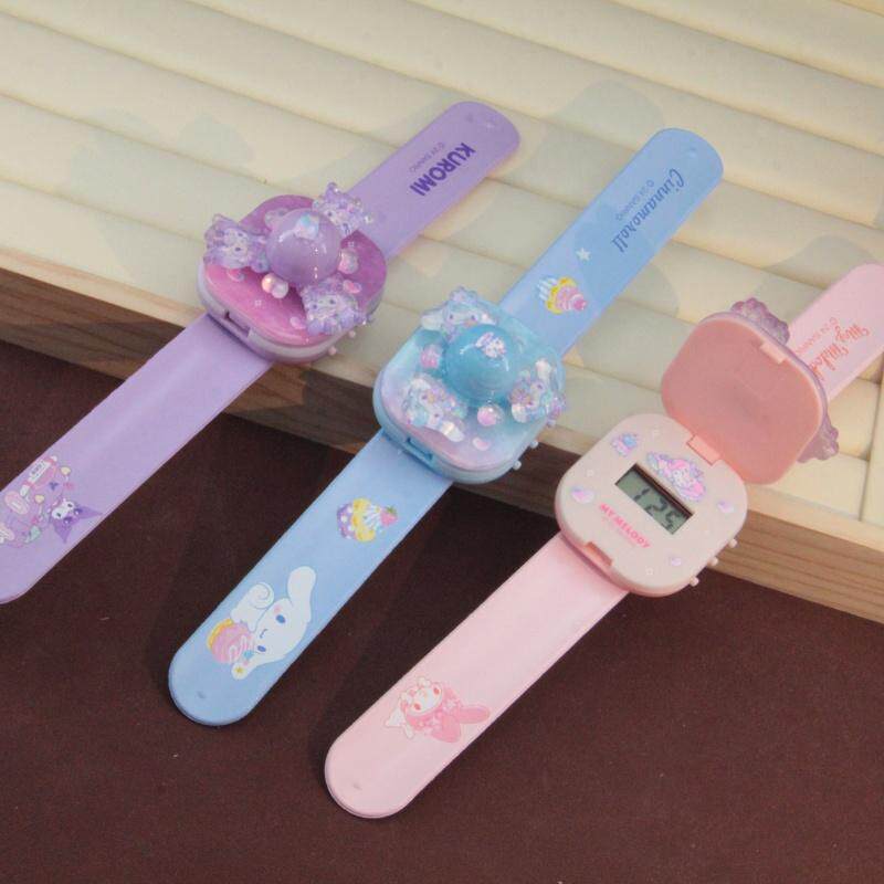 三丽鸥彩色美乐蒂儿童手表旋转发光啪啪圈手环库洛米玉桂狗拍拍圈,淘宝优惠券,粉丝福利购,淘宝优惠卷