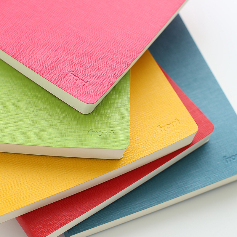 front前通笔记本b5空白本方格本网格本加厚大号文具商务记事本办公软皮蓝黑色日记手账本子格子本小清新线装 - 图2