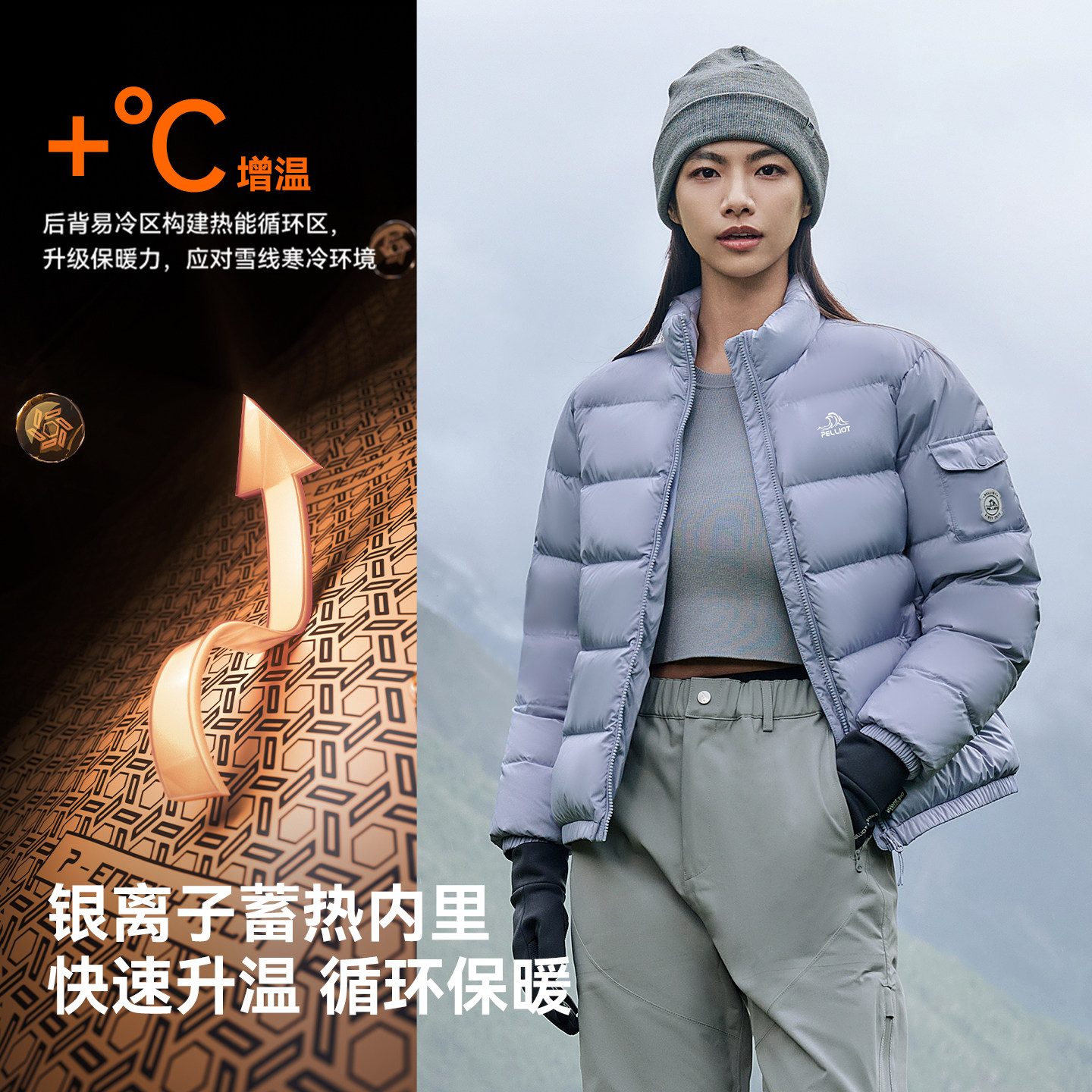 伯希和户外羽绒服女2025新款男800蓬超轻鹅绒服防风登山运动外套