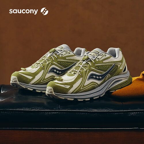 Saucony索康尼K4男复古跑步鞋情侣潮流百搭休闲运动鞋女子老爹鞋 - 图1