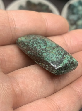 原矿绿松石无事牌吊坠菜籽黄牌子挂坠男女首饰品文玩挂件水草纹