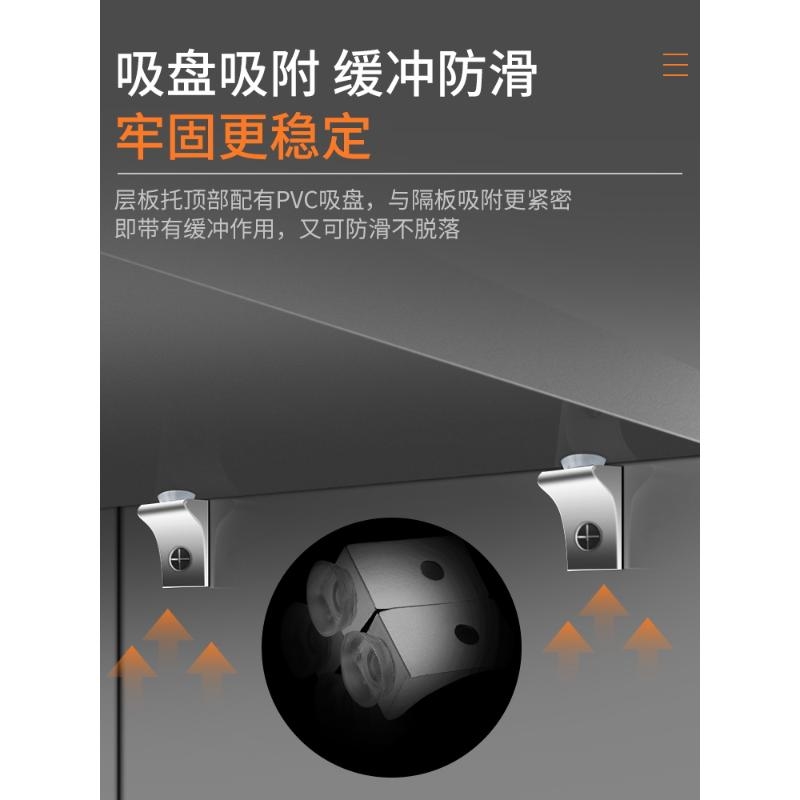 酒柜玻璃拖衣柜层板托橱柜固定隔板托支架鞋柜活动层板钉木板支撑 - 图2