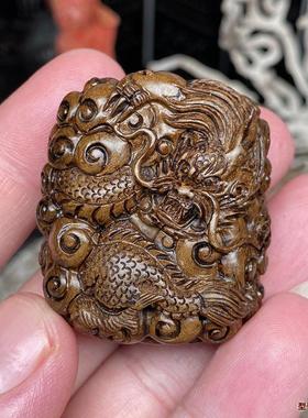 龙海神柳天然海柳保真吊坠