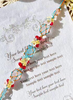 敦煌之韵 水晶手链水晶原石手链macrame编织手链编织手绳手绳