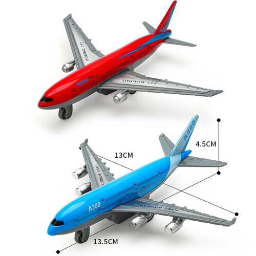 两只盒装！儿童仿真合金回力模型飞机玩具A380！777客机出口单! - 图2